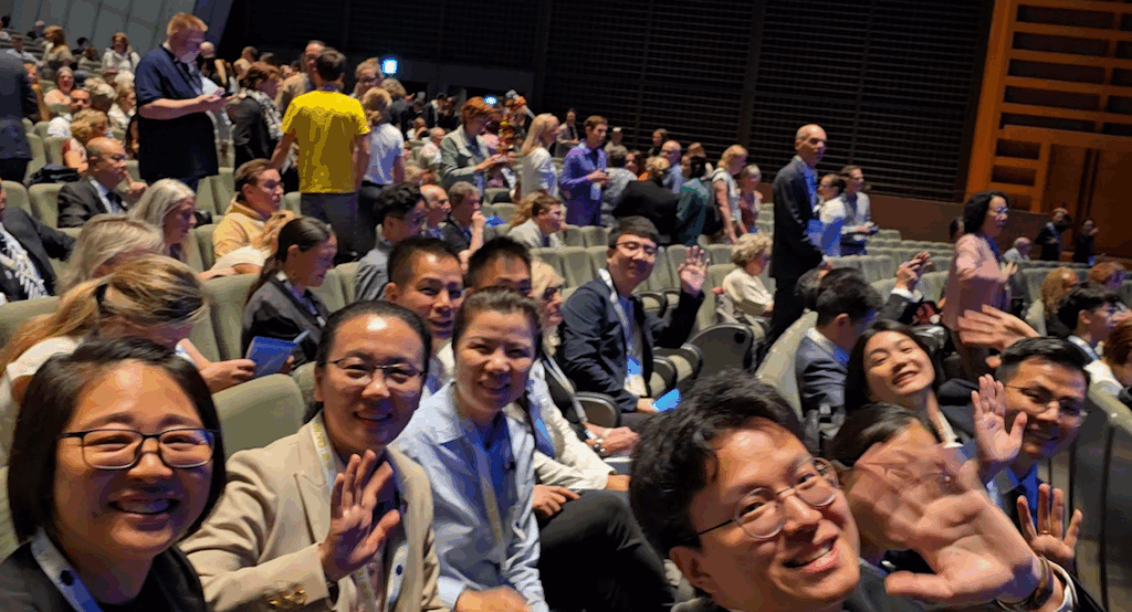 Alcuni dei partecipanti al congresso mondiale della fisioterapia a Tokyo
