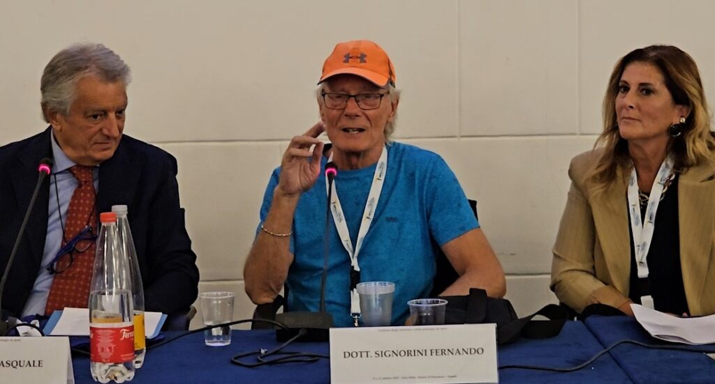 Fernando Signorini interviene al convegno dell'Ordine Interprovinciale dei Fisioterapisti di Napoli, Avellino, Benevento e Caserta