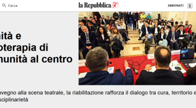 Sanità e Fisioterapia di Comunità al centro: su la Repubblica resoconto convegno di OFI Na-Av-Bn-Ce