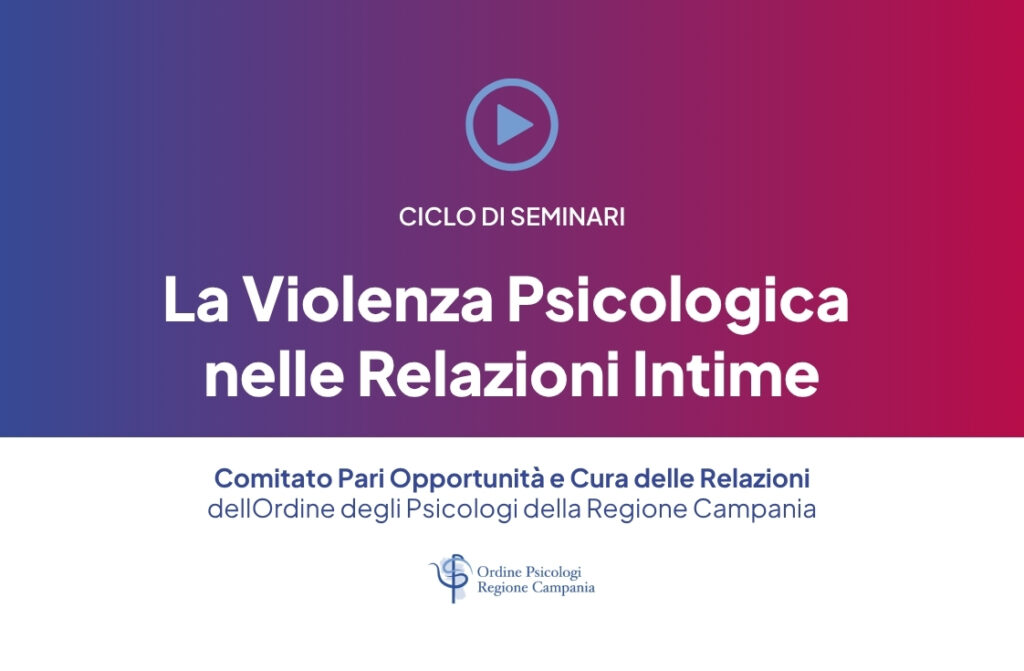 Al via tre seminari formativi dedicati al tema della violenza psicologica nelle relazioni intime