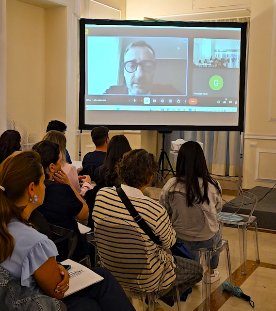 L'intervento da remoto di Paolo Esposito, Presidente dell'OFI Na-Av-Bn-Ce