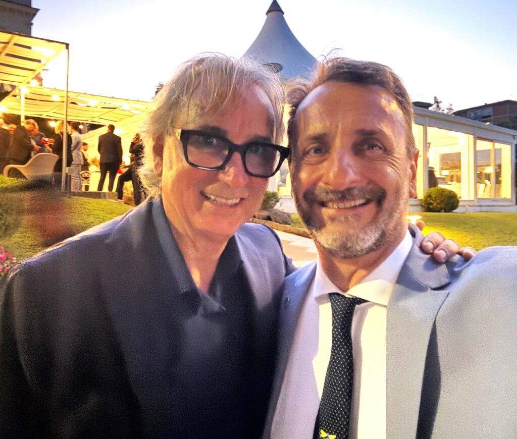 Paolo Esposito con Andrea Carnevale