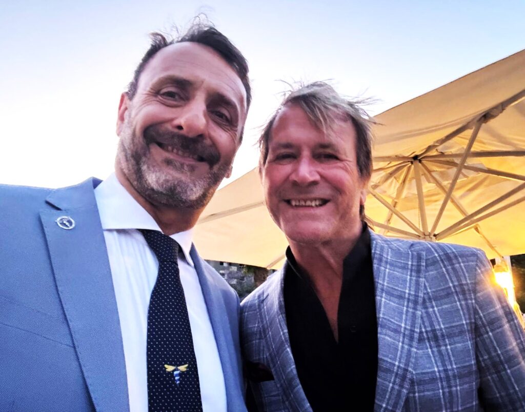 Paolo Esposito con il sassofonista Steve Norman