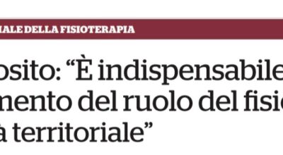 Sanità territoriale, articolo OFI Napoli su Repubblica: indispensabile riconoscere ruolo fisioterapista