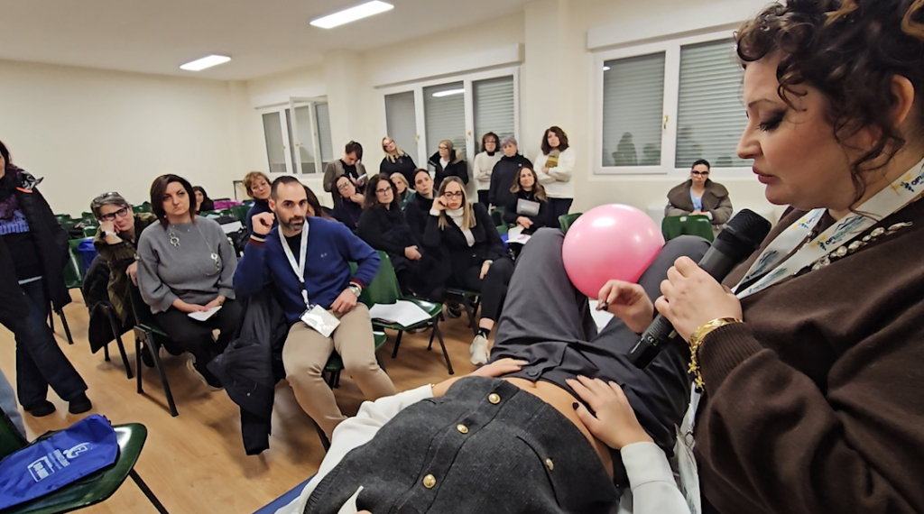 Una lezione pratica al corso di Solofra