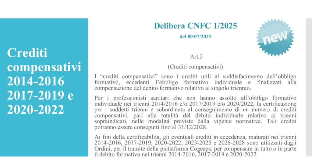 crediti ecm
